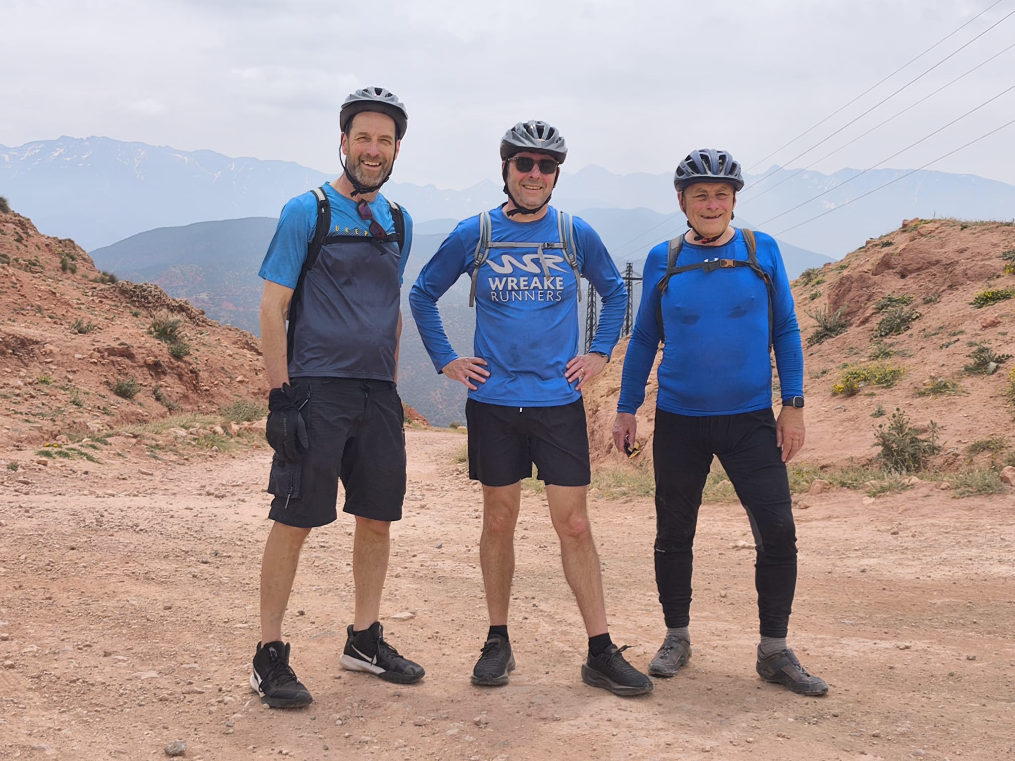 Mountain biking trio adventure
